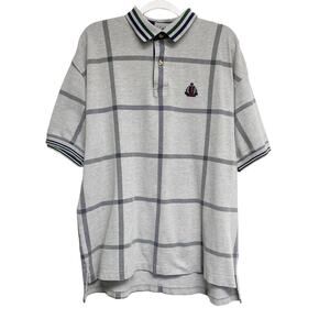 Vintage Izod Mens Size XL Grey Polo Shirt